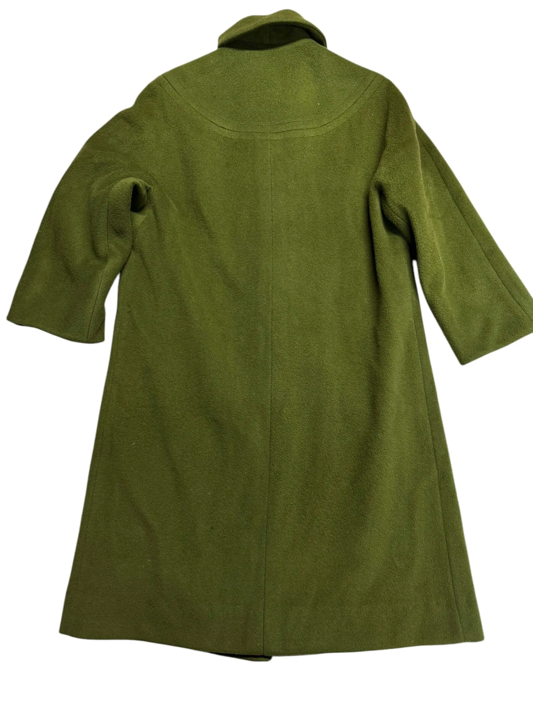 1960s Green Woodcrest Wool Blend Coat M