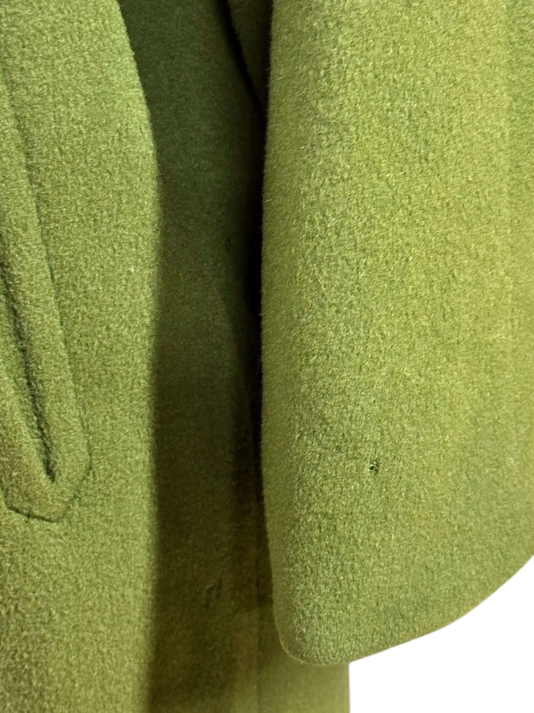 1960s Green Woodcrest Wool Blend Coat M