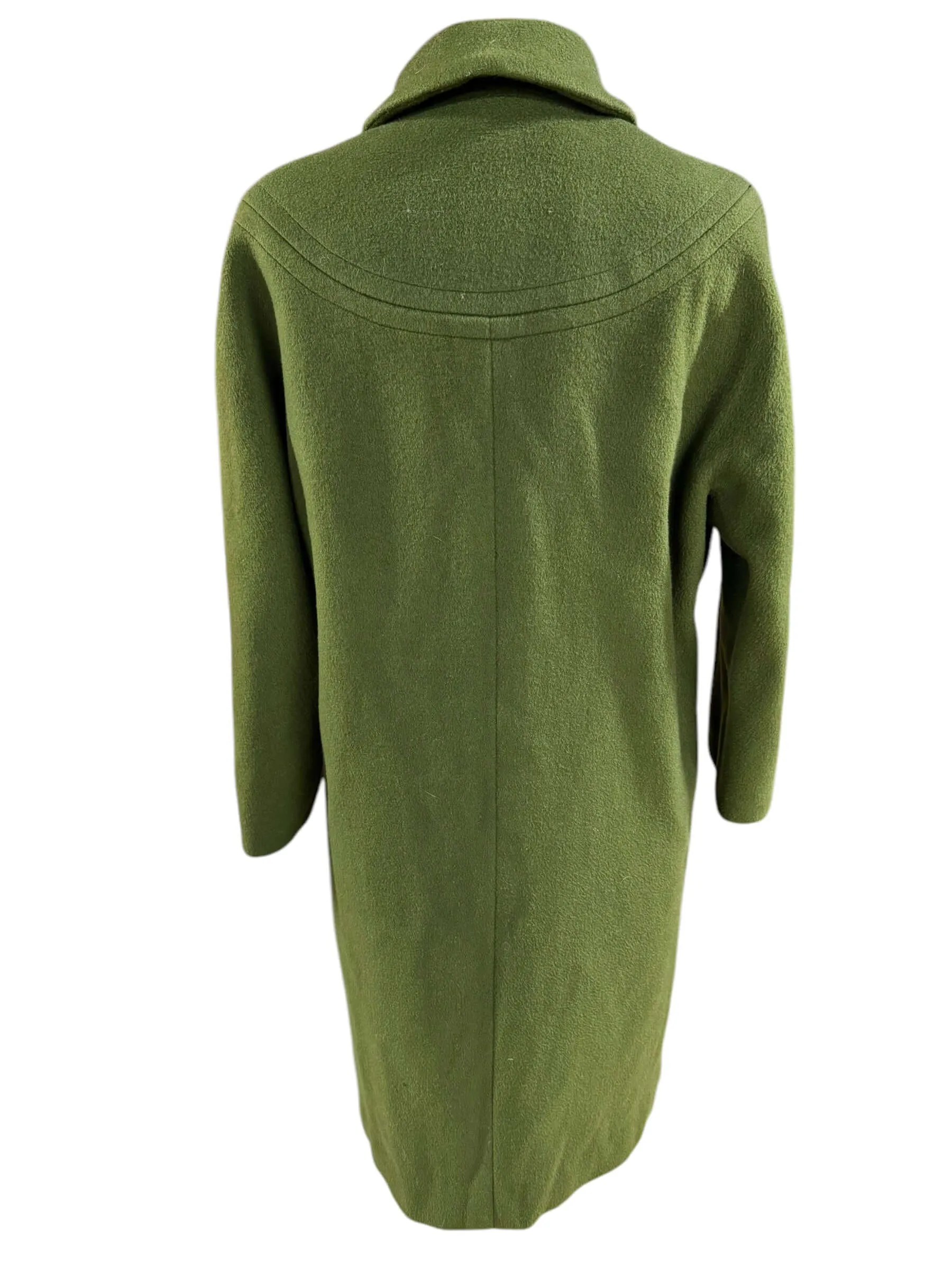 1960s Green Woodcrest Wool Blend Coat M