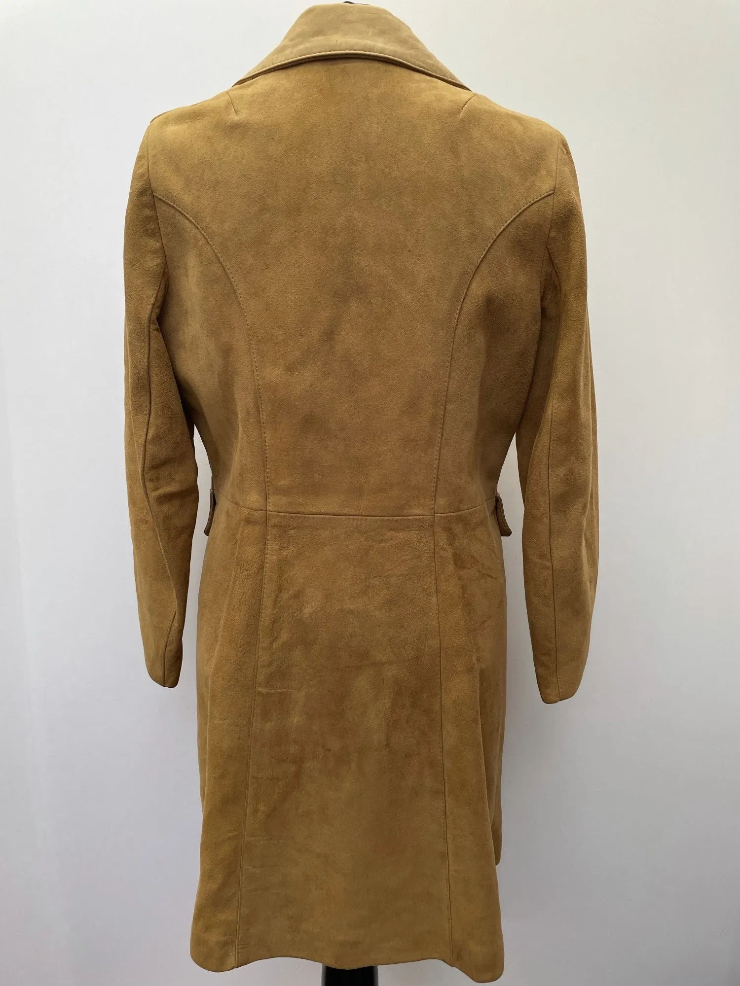1960s Suede 3-4 Length Coat - Size 10-12