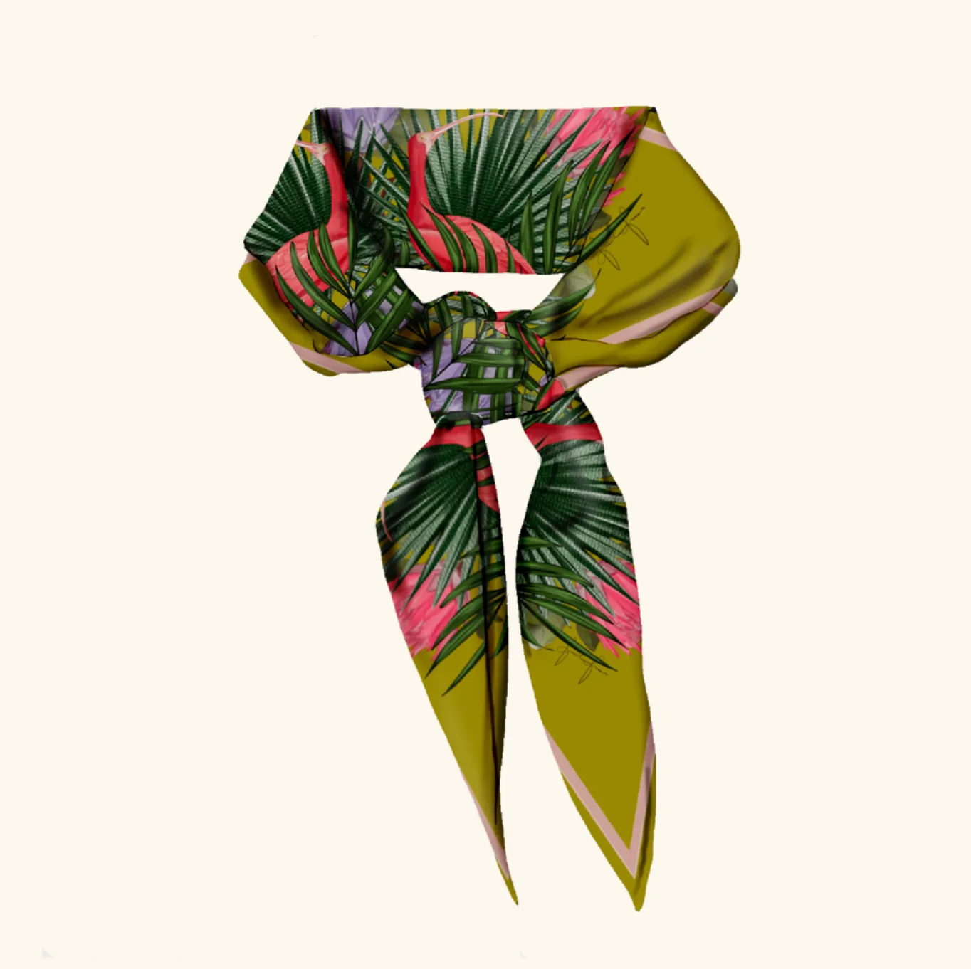 'A Trip to the Tropics' Silk Neck Scarf