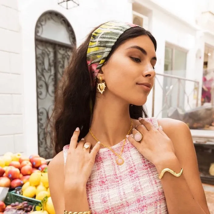 'A Trip to the Tropics' Silk Neck Scarf