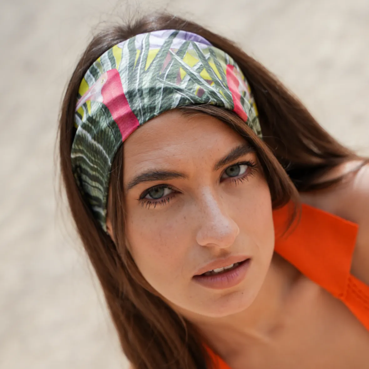 'A Trip to the Tropics' Silk Neck Scarf
