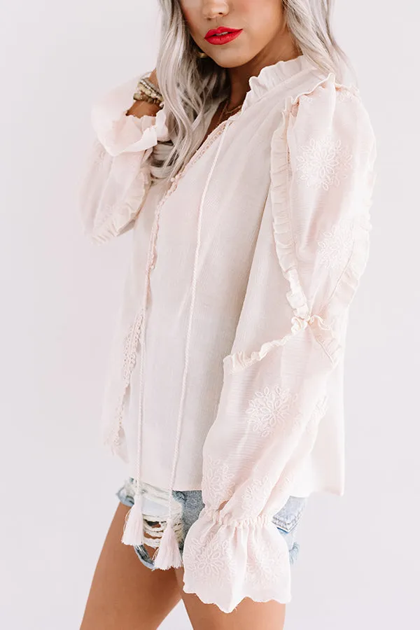 All The Compliments Ruffle Top