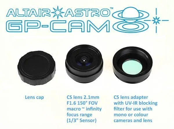 Altair Meteor Lens for GPCAM w- UVIR filter