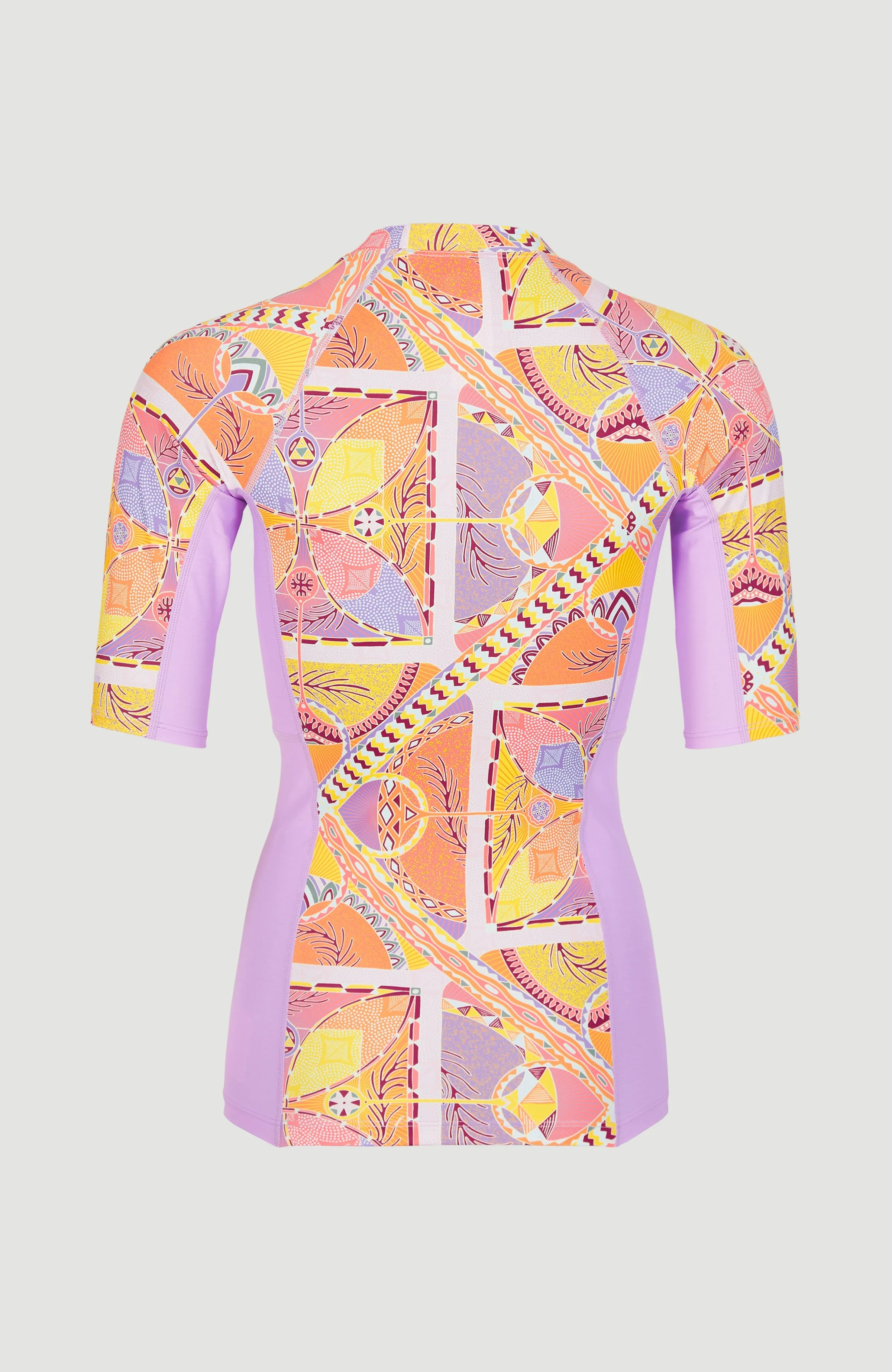 Anglet Shortsleeve UPF 50  Sun Shirt Skin | Yellow Scarf Print