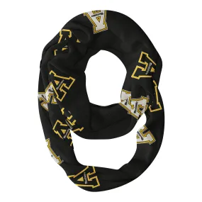 Appalachian State Mountaineers Infinity Scarf Black All Over Logo by Vive La Fete
