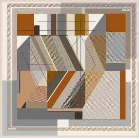Armine Bursa Abstract Silk Scarf No.34