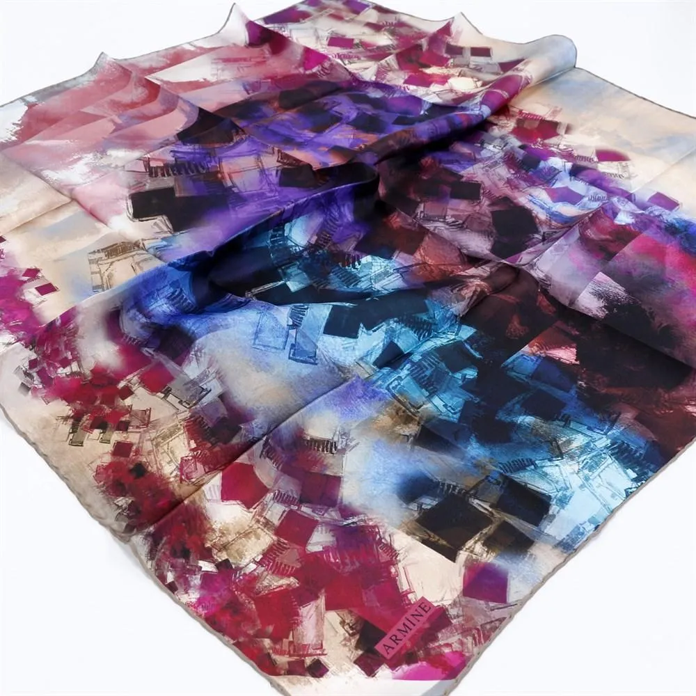 Armine Columbia Colourful Silk Scarf No. 12