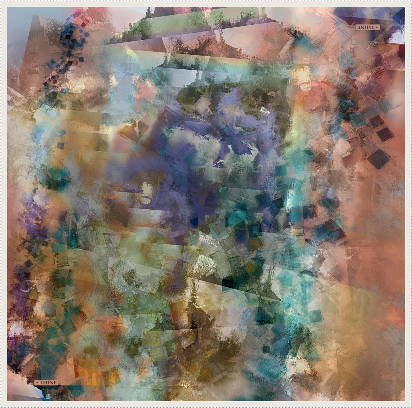 Armine Columbia Colourful Silk Scarf No. 86