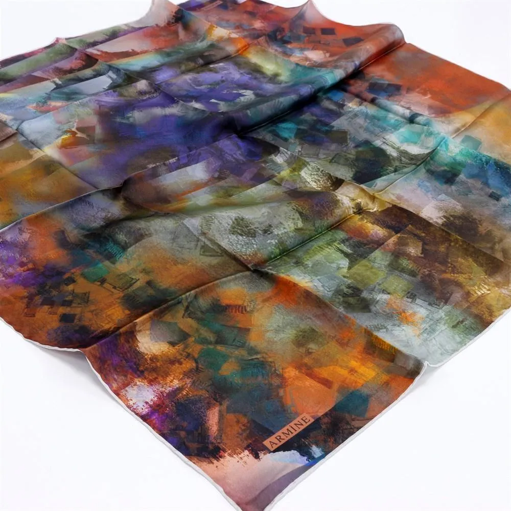 Armine Columbia Colourful Silk Scarf No. 86