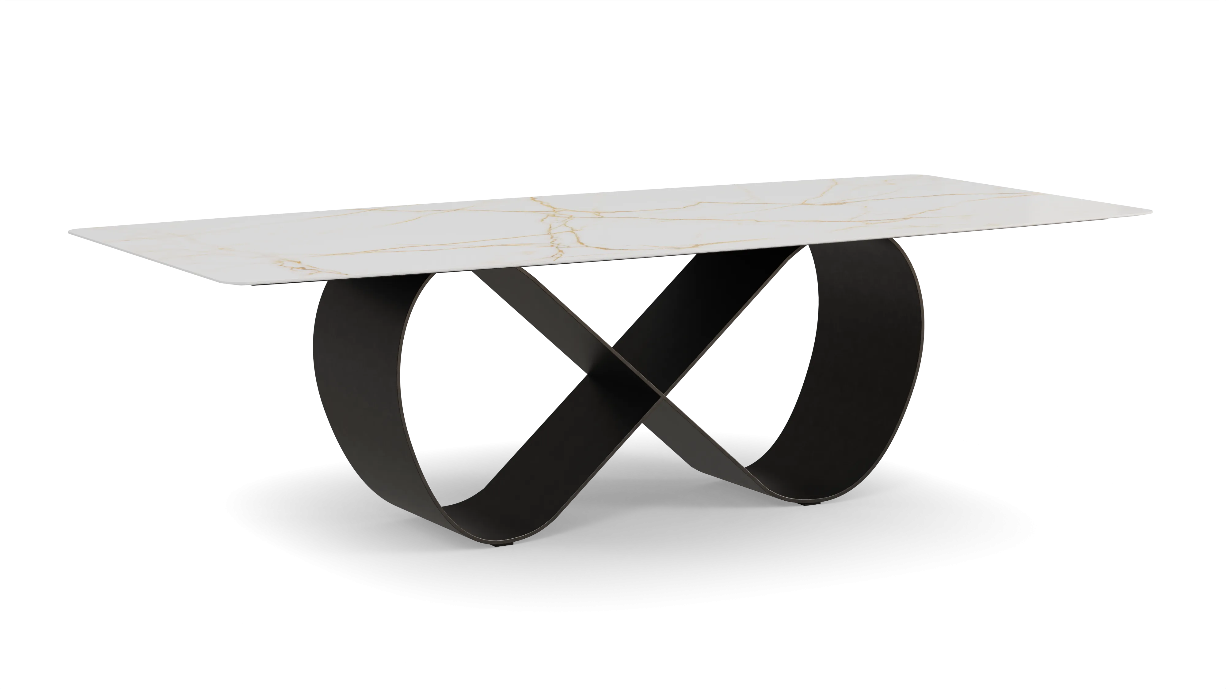 Astor Dining Table Golden Infinity Base