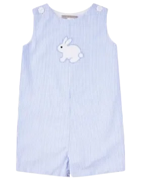 B374 - Striped Bunny Applique John Johns