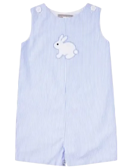 B374 - Striped Bunny Applique John Johns
