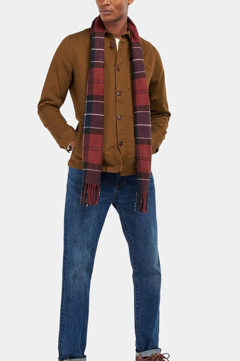 Barbour Galingale Tartan Scarf (Red)