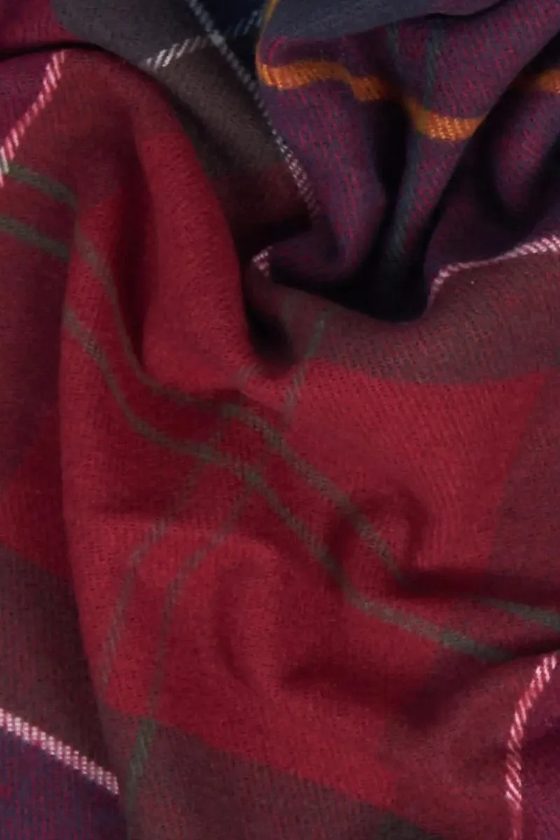 Barbour Galingale Tartan Scarf (Red)