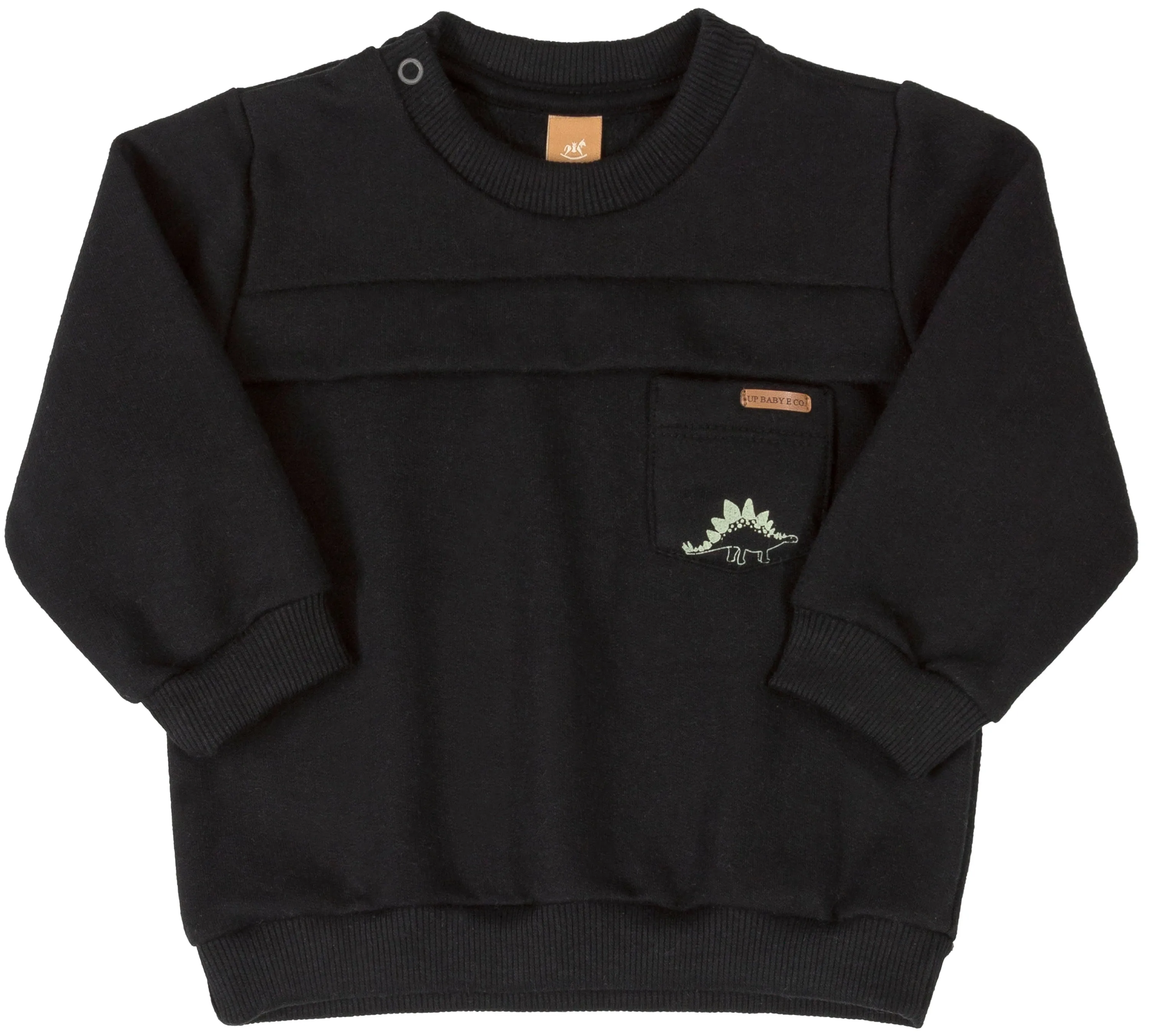 Black Sweatshirt & Dino Joggers