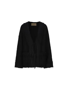 Black Wool Short Jacket