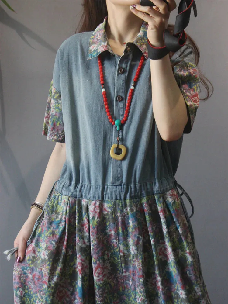 Boho Blossom Trail Overall Dungaree