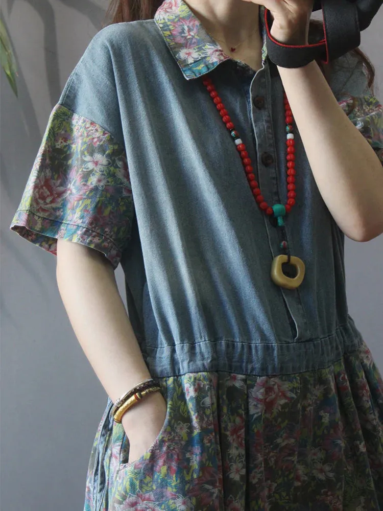 Boho Blossom Trail Overall Dungaree