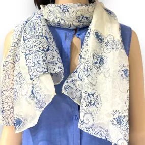 Boho Paisley Long Lightweight Scarf