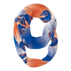 Boise State Broncos All Over Logo Game Day Collegiate Women Ultra Soft Knit Infinity Scarf by Vive La Fete