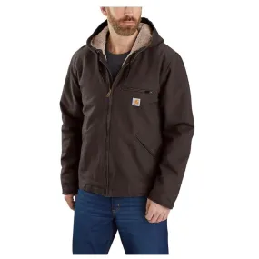 Carhartt Men’s Relaxed Fit Washed Duck Sherpa-Lined Jacket 104392