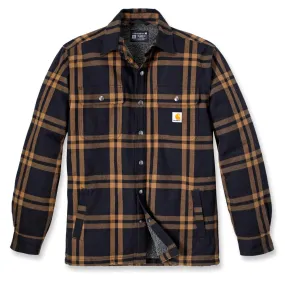 Carhartt Roane Relaxed Fit Flannel Sherpa-Lined Hooded Shirt Jacket 106354