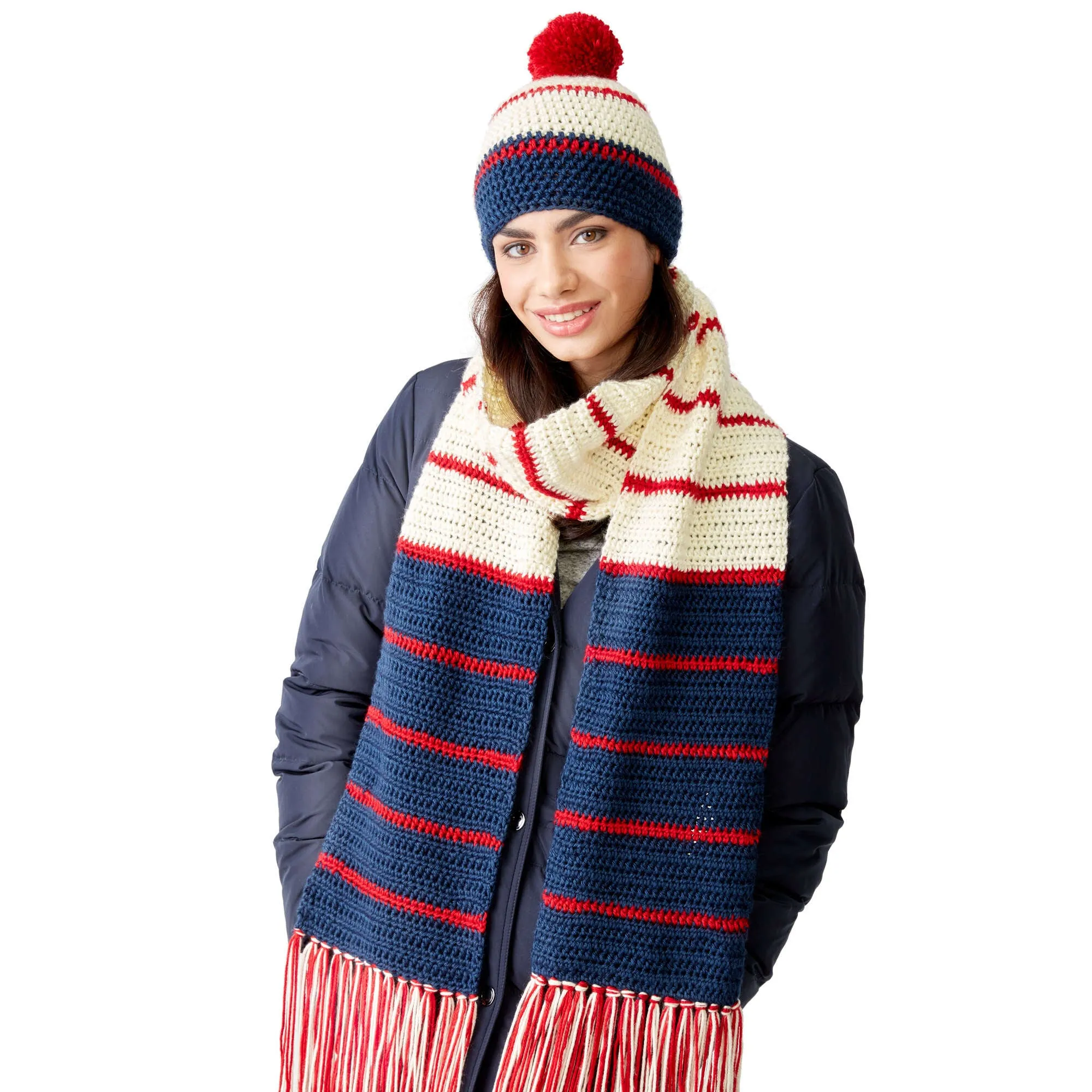 Caron Crochet Ready Set Go Scarf