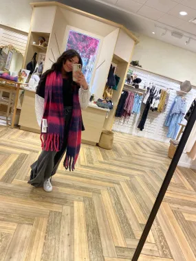 Carrie  Luxury Winter Scarf - Pink - The Perfect Gift Accessory By Pia Rossini
