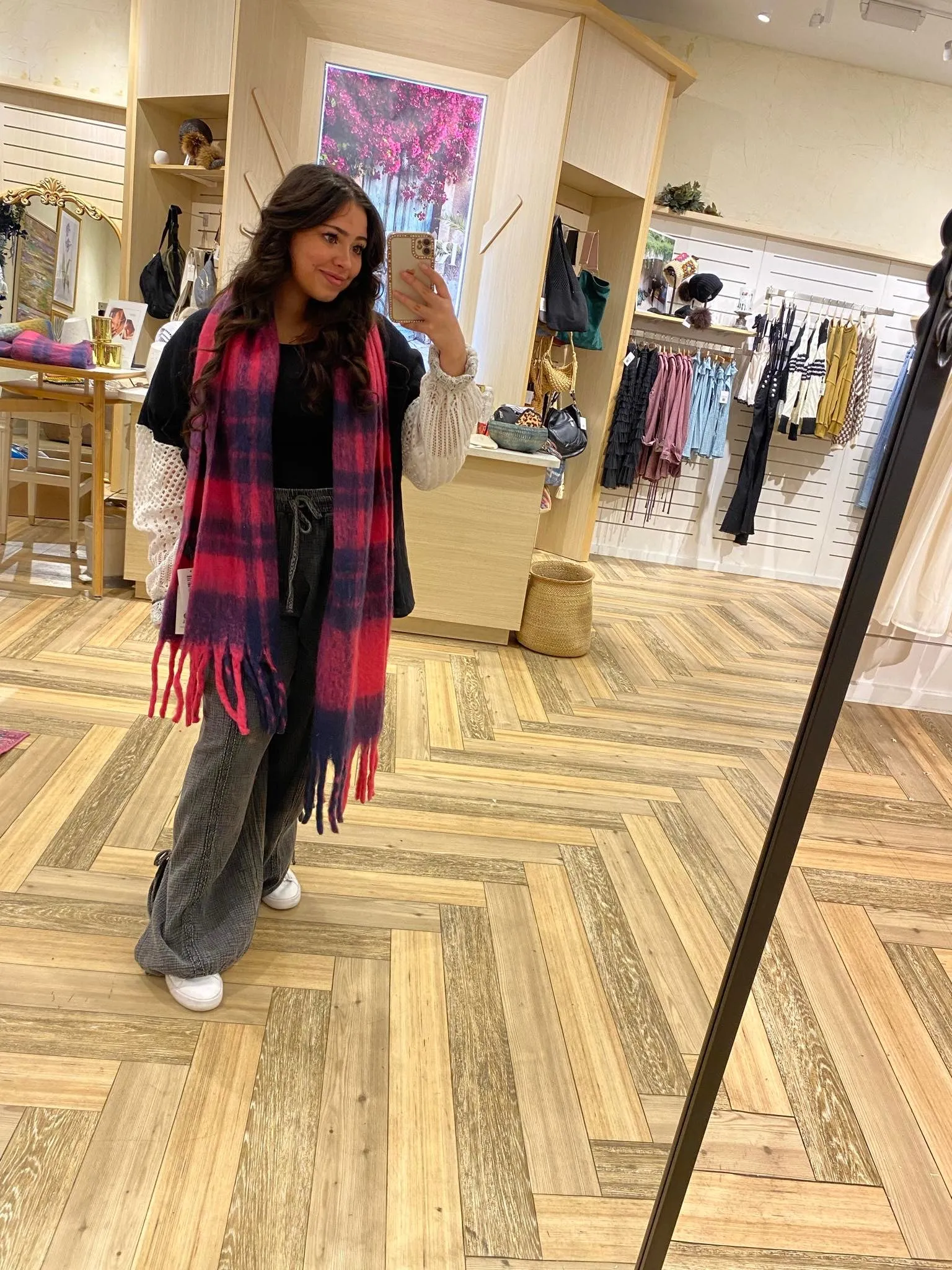 Carrie  Luxury Winter Scarf - Pink - The Perfect Gift Accessory By Pia Rossini