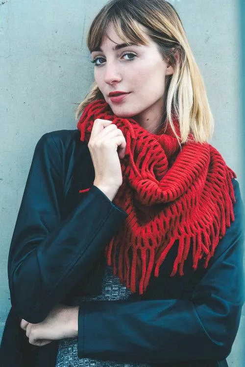 Chenille Tassel Infinity Scarf | CozyCouture®
