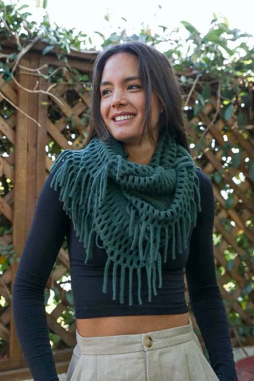 Chenille Tassel Infinity Scarf | CozyCouture®
