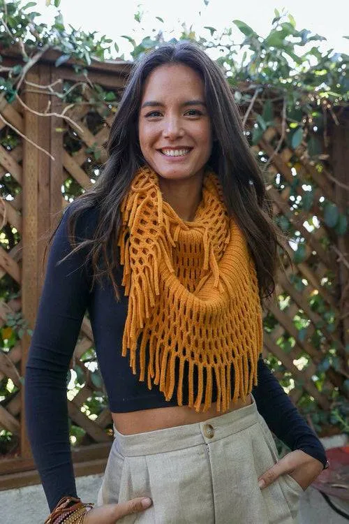 Chenille Tassel Infinity Scarf | CozyCouture®