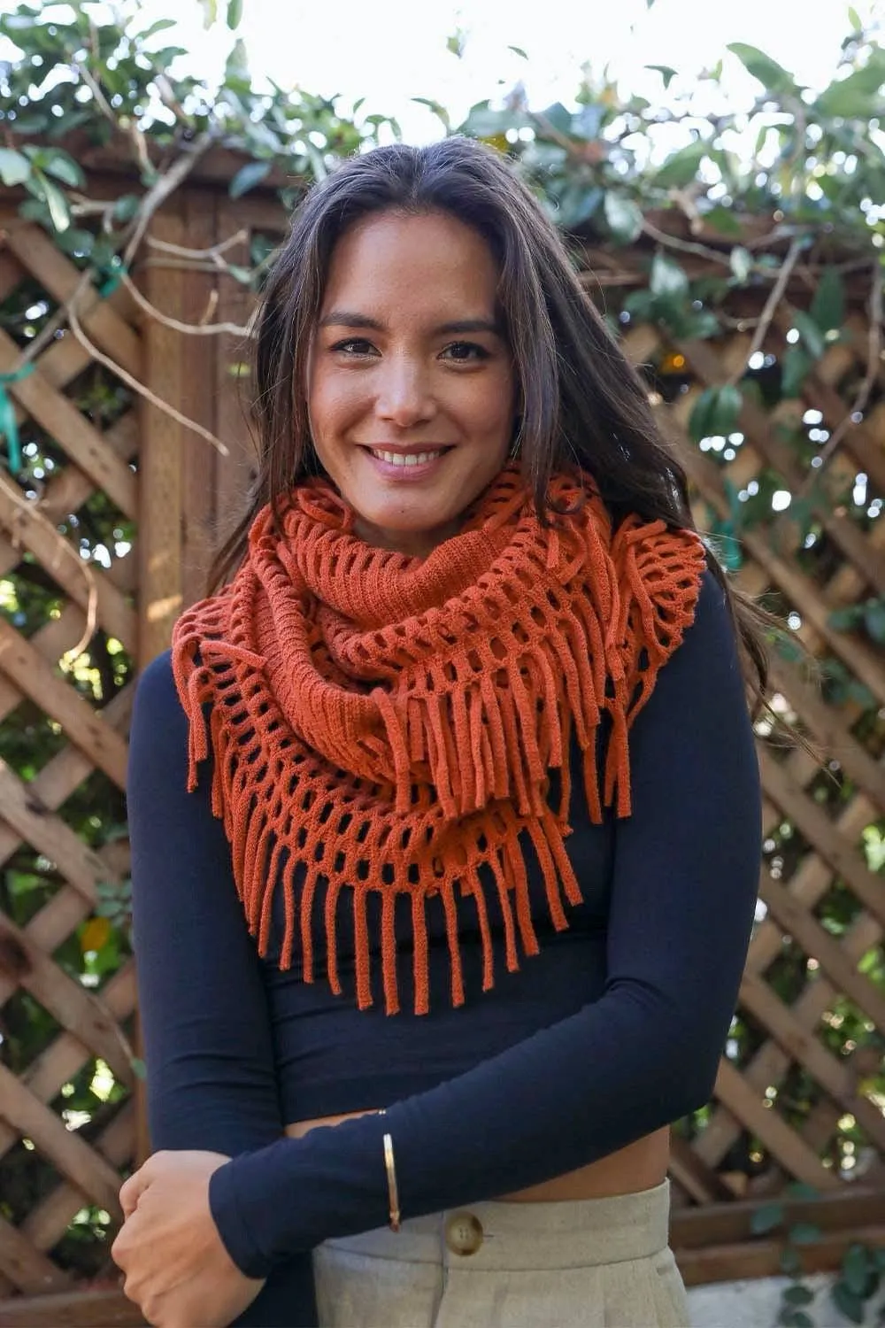 Chenille Tassel Infinity Scarf | CozyCouture®