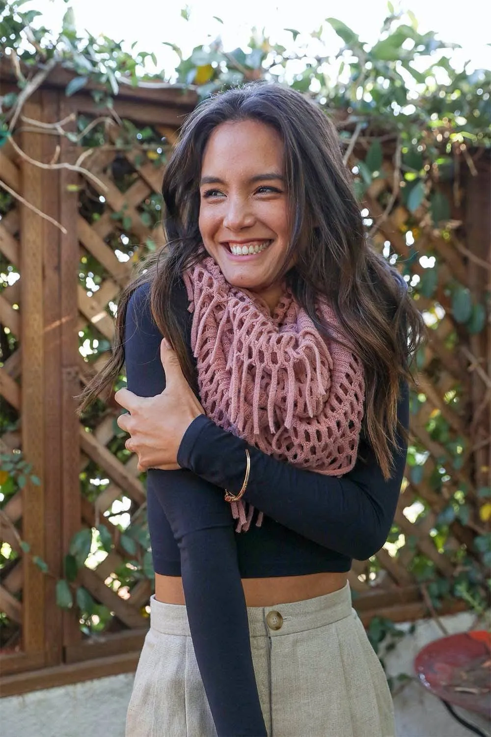 Chenille Tassel Infinity Scarf | CozyCouture®