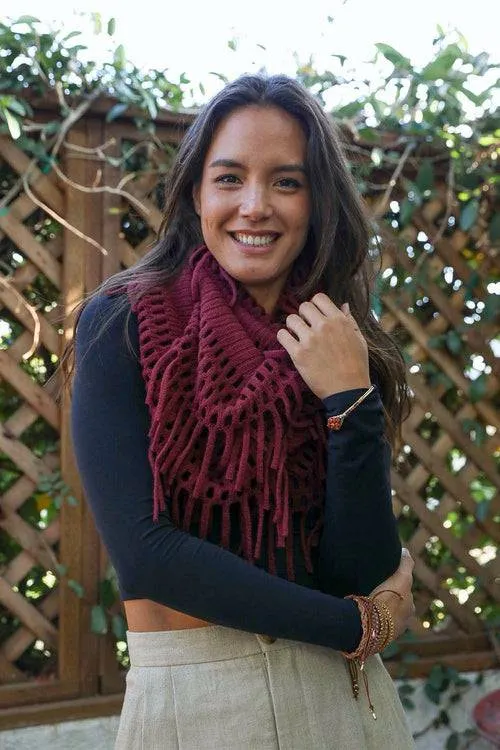 Chenille Tassel Infinity Scarf | CozyCouture®