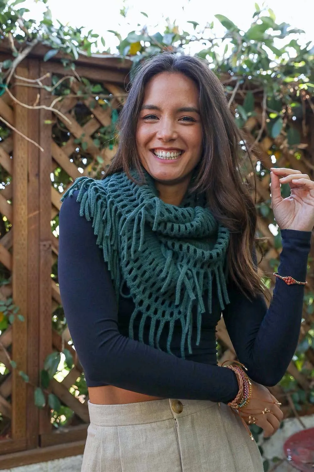 Chenille Tassel Infinity Scarf | CozyCouture®