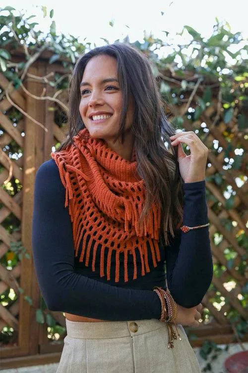 Chenille Tassel Infinity Scarf | CozyCouture®