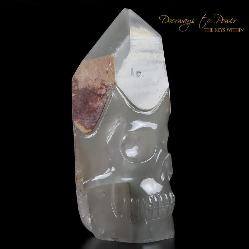 Chlorite Quartz Crystal Skull 'WARRIOR'