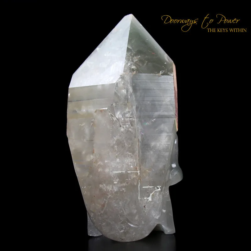 Chlorite Quartz Crystal Skull 'WARRIOR'