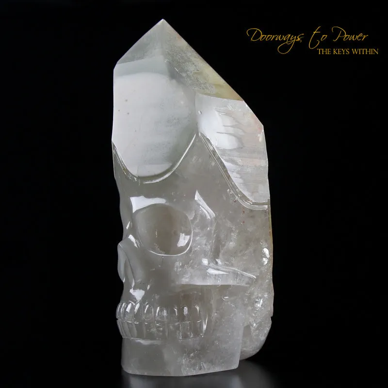 Chlorite Quartz Crystal Skull 'WARRIOR'