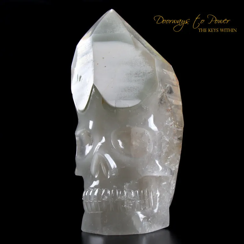 Chlorite Quartz Crystal Skull 'WARRIOR'