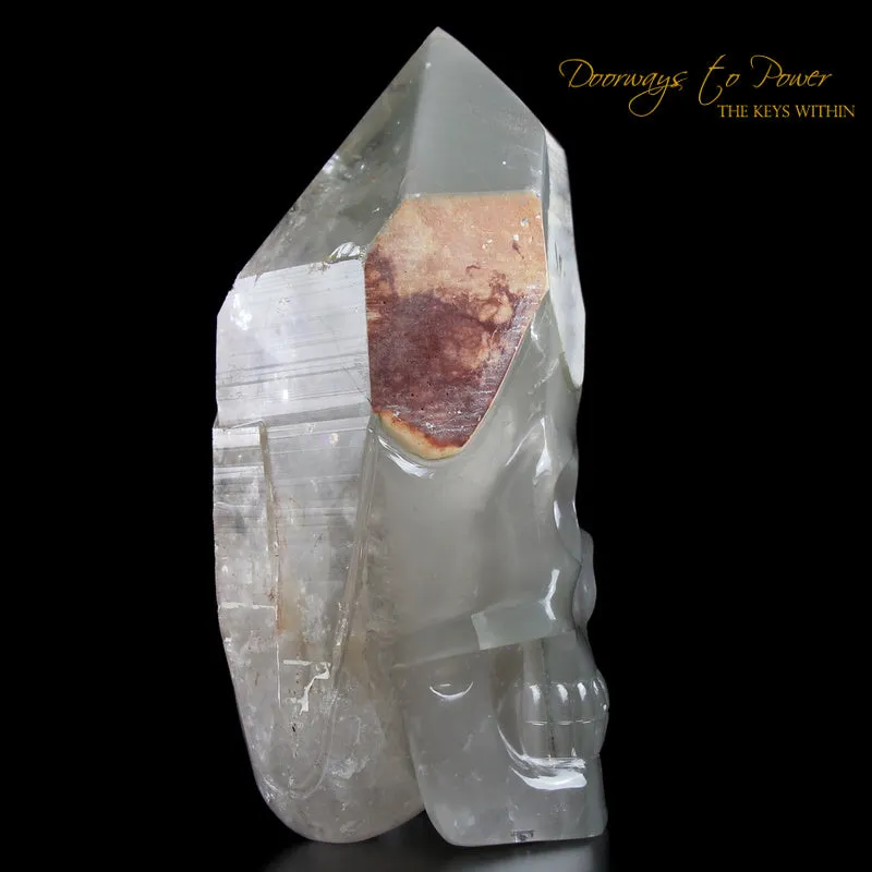 Chlorite Quartz Crystal Skull 'WARRIOR'