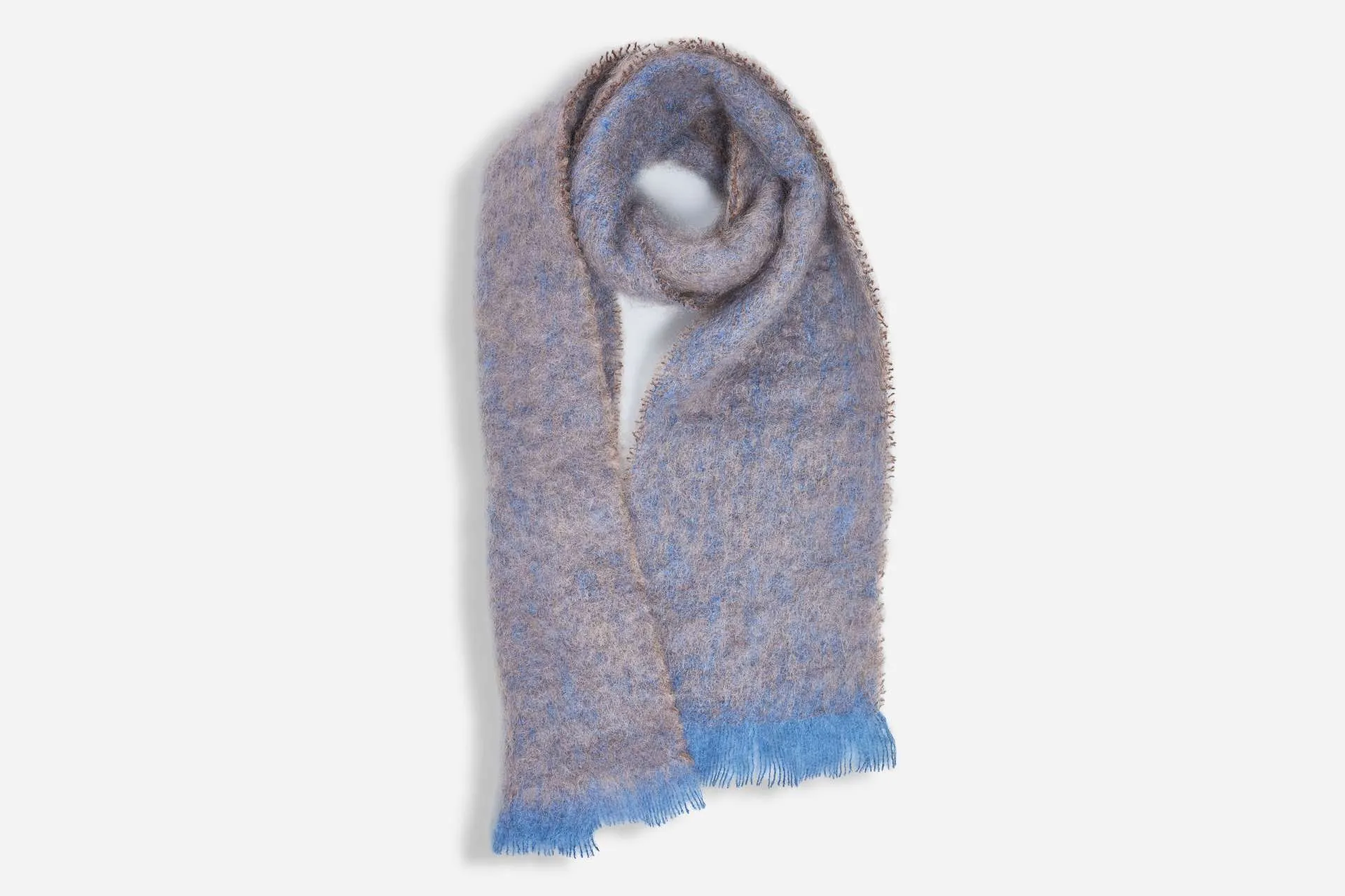 Cocoa Clash Mohair Scarf