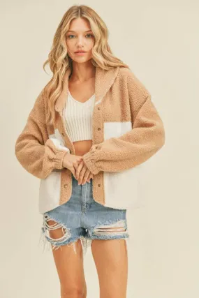 Contrast Sherpa Jacket