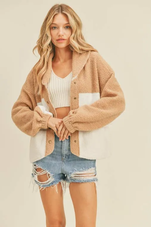 Contrast Sherpa Jacket