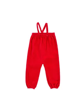 Corduroy Overall - Red