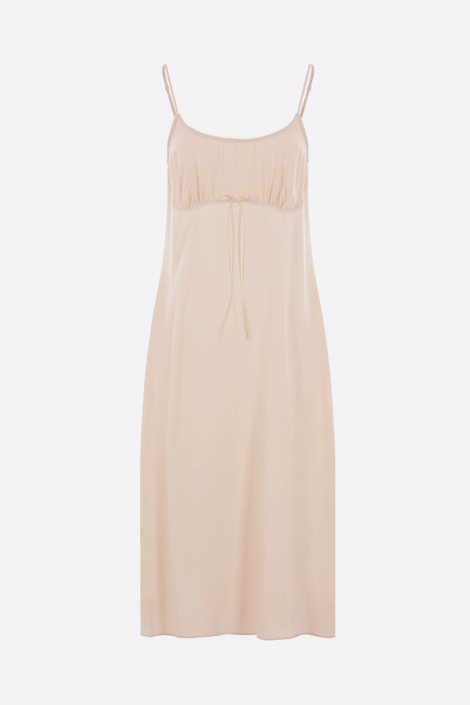 crepe de chine slip dress