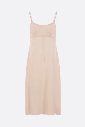 crepe de chine slip dress